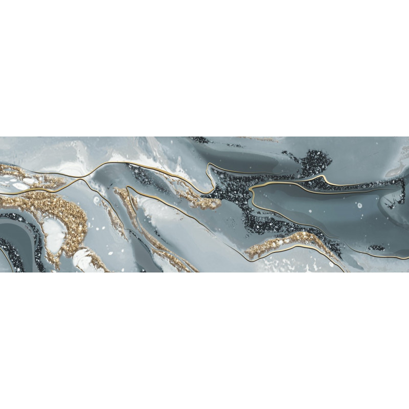 Декор глянцевый с абстрактным рисунком ALMA ceramica Тори серый 20×60 (DWA11TOR606)