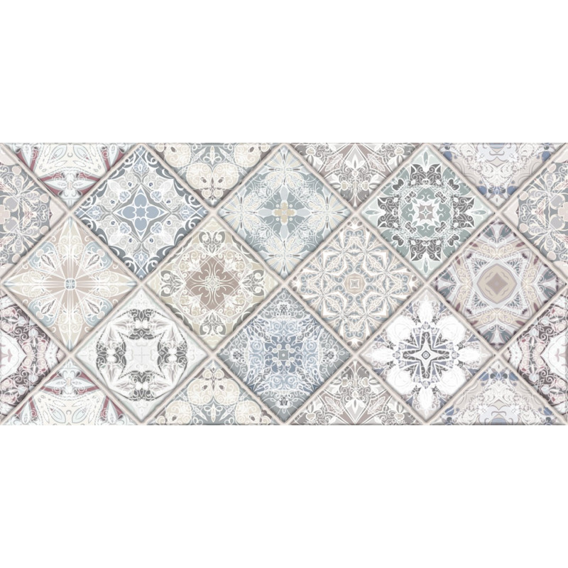 Декор матовый под камень ALMA ceramica Тревис светло-серый 24,9×50