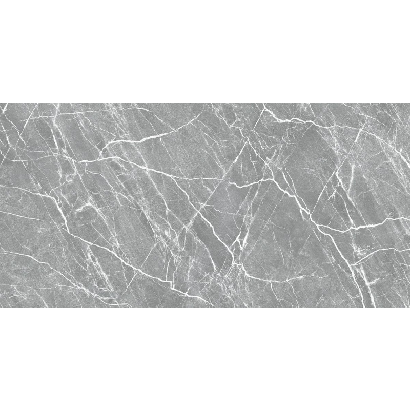 Керамогранит лаппатированный под мрамор ALMA ceramica Эмоушн серый 57×114 (GFA114EMT70L)