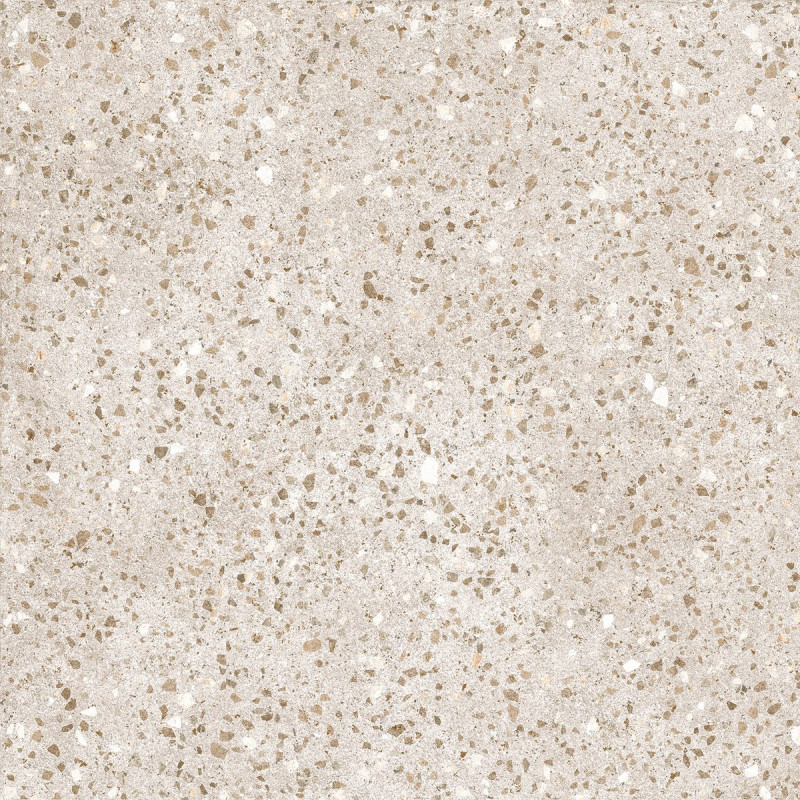 Керамогранит матовый терраццо карвинг ALMA ceramica Перу светло-бежевый 60×60 (GFU04PER04R)