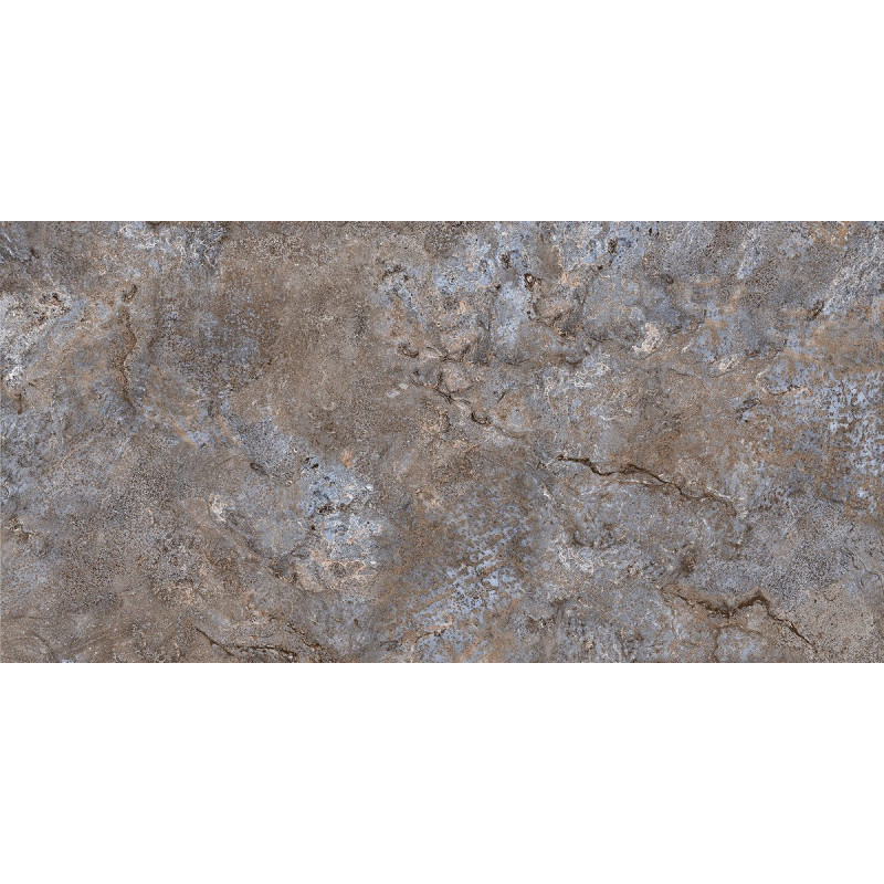 Керамогранит с сахарным эффектом под металл ALMA ceramica Индастрио серый 60×120 сахарный эффект (GFU60120IND40R)