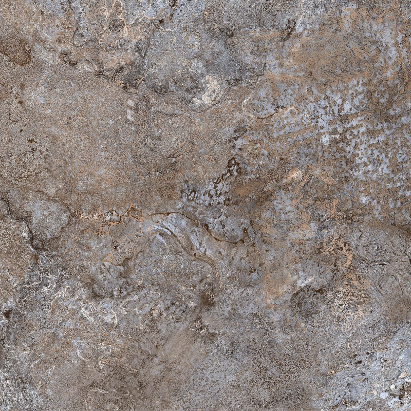 Керамогранит с сахарным эффектом под металл ALMA ceramica Индастрио коричневый 60×60 сахарный эффект (GFU6060IND40R)