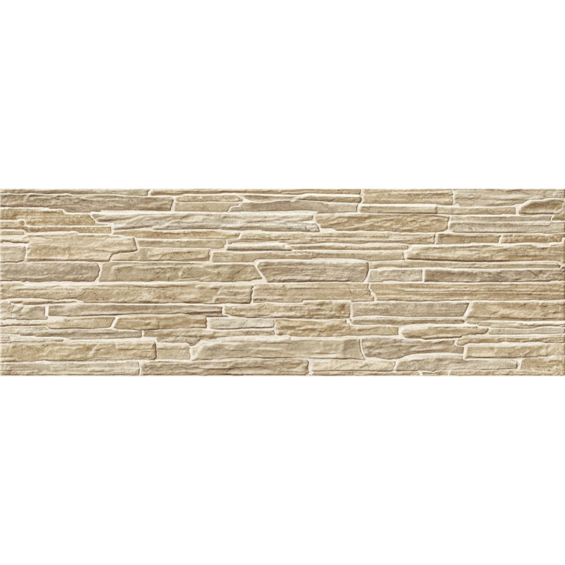 Плитка глянцевая под камень ALMA ceramica Рокко бежевый 20×60 (TWA11ROK414)