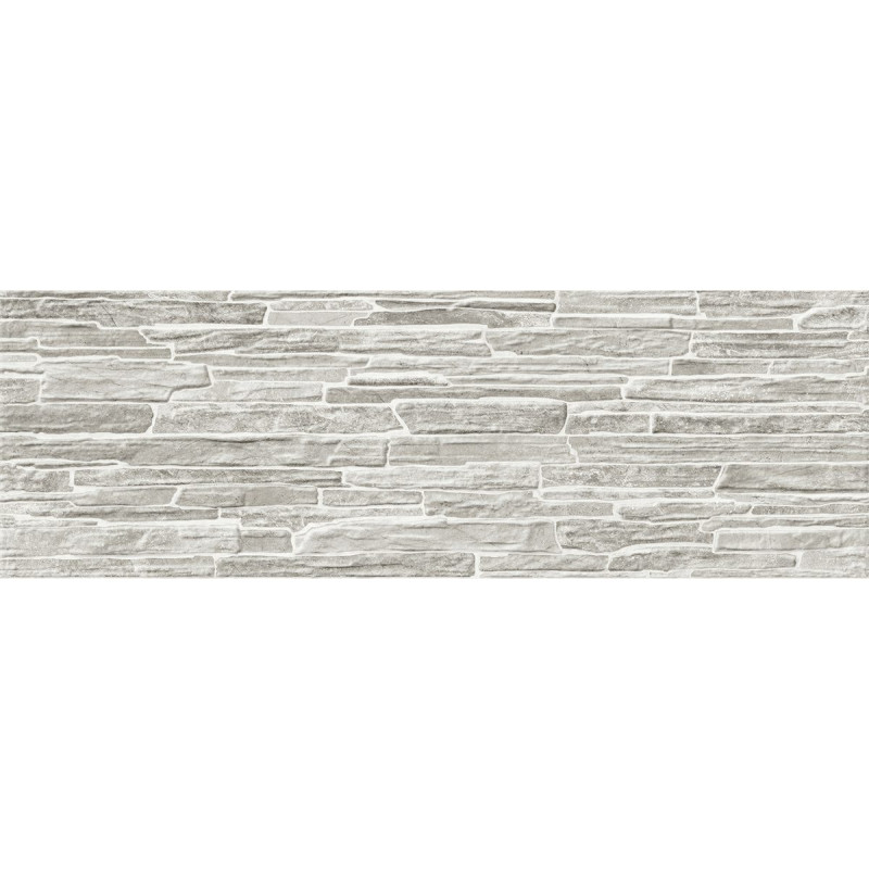 Плитка глянцевая под камень ALMA ceramica Рокко светло-серый 20×60 (TWA11ROK717)