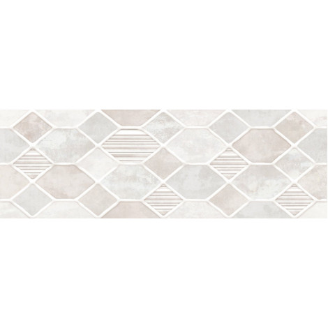 Плитка глянцевая под бетон ALMA ceramica Роксана белый 20×60 (TWA11RXN404)