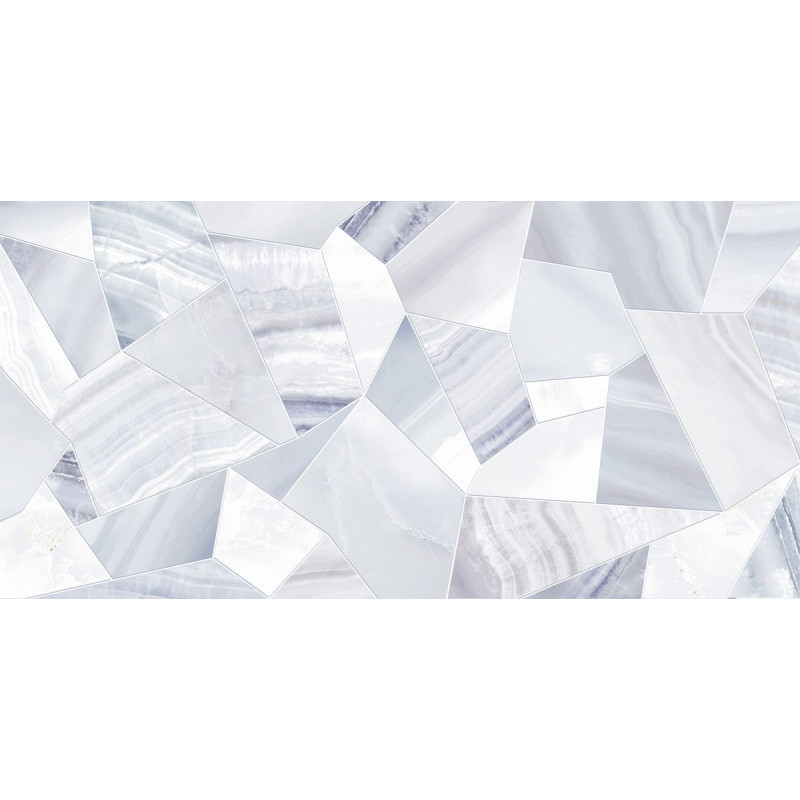 Плитка глянцевая под оникс ALMA ceramica Бергамо белый 24,9×50 (TWU09BGM017)