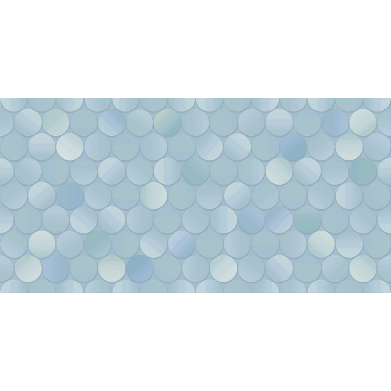 Плитка глянцевая с геометрическим рисунком ALMA ceramica Болле голубой 24,9×50 (TWU09BOL606)