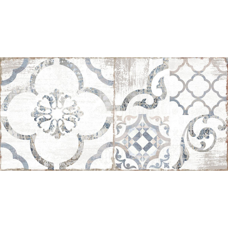 Плитка матовая под дерево ALMA ceramica Пластер белый 24,9×50 (TWU09PSR014)