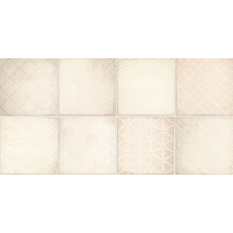 Плитка глянцевая под бетон ALMA ceramica Ричард светло-бежевый 24,9×50 (TWU09RCD014)