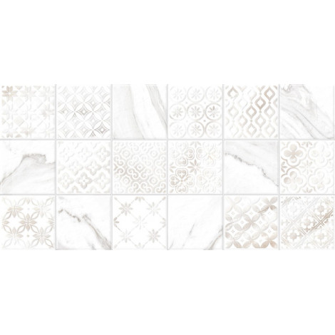 Плитка глянцевая под мрамор ALMA ceramica Фреско белый 24,9×50 (TWU2550FRC17)