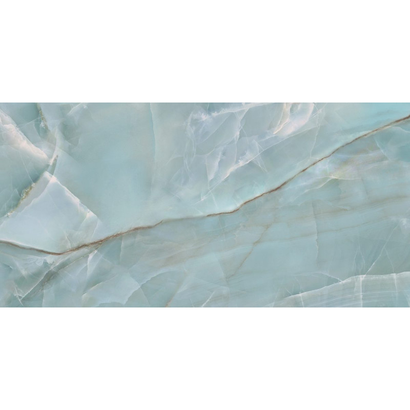 Плитка глянцевая под мрамор ALMA ceramica Мэритайм голубой 24,9×50 (TWU2550MRM60)