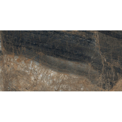 Керамогранит матовый под мрамор Laparet Лунар Маррон коричневый 80×160