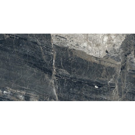 Керамогранит матовый под мрамор Laparet Лунар Неро графитовый 80×160